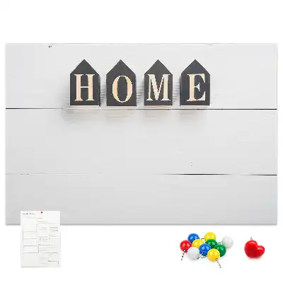 Dekorativní korková nástěnka s nápisem Home
