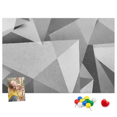 Korková nástěnka s motivem 3D abstrakce