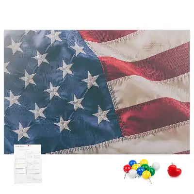 Korková nástěnka s motivem americké vlajky