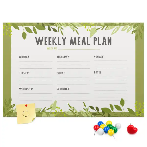 Nástěnka do dětského pokoje Týdenní menu