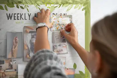 Nástěnka do dětského pokoje Týdenní menu