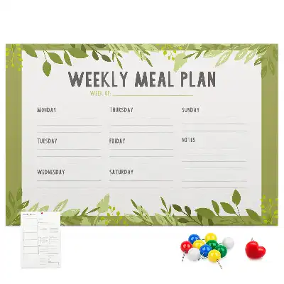 Nástěnka do dětského pokoje Týdenní menu