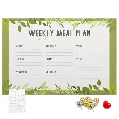 Nástěnka do dětského pokoje Týdenní menu
