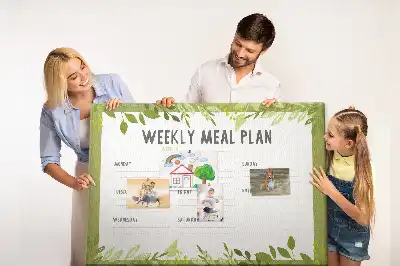 Nástěnka do dětského pokoje Týdenní menu