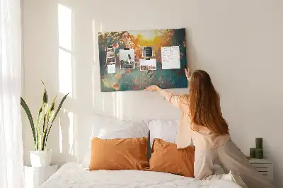 Nástěnka korková Jarní květiny