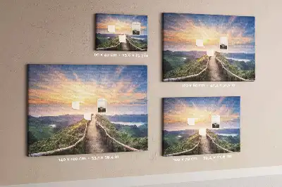Korková nástěnka Výhled na hory a údolí