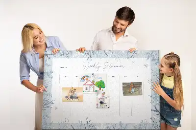 Nástěnka do dětského pokoje Zimní týdenní plánovač
