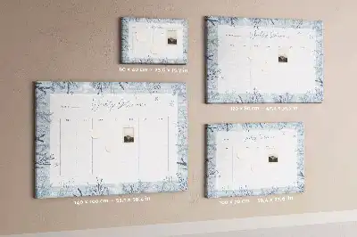 Nástěnka do dětského pokoje Zimní týdenní plánovač