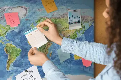Korková tabule Mapa světa