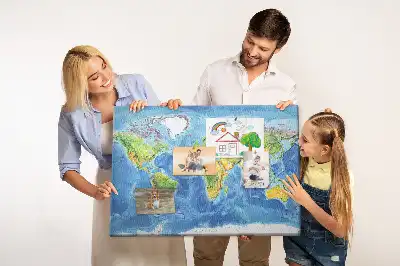 Korková tabule Mapa světa