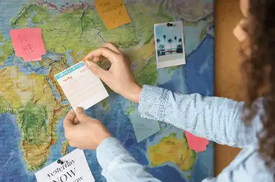 Korková tabule Mapa světa