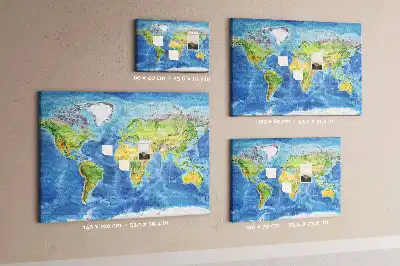 Korková tabule Mapa světa