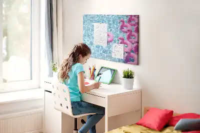 Nástěnka korková Pampeliškové plameňáci