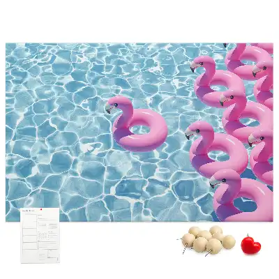Nástěnka korková Pampeliškové plameňáci