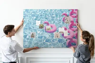 Nástěnka korková Pampeliškové plameňáci