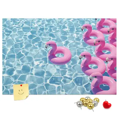 Nástěnka korková Pampelišky a plameňáci