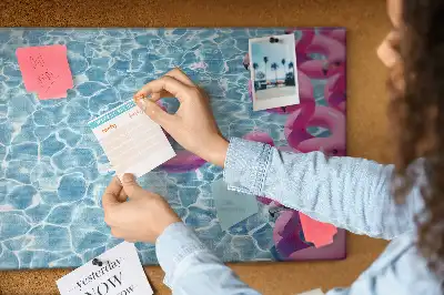 Nástěnka korková Pampeliškové plameňáci