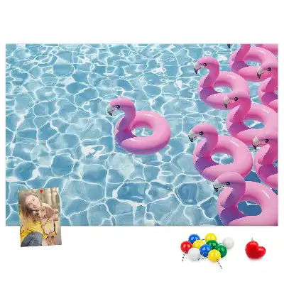 Nástěnka korková Pampelišky a plameňáci
