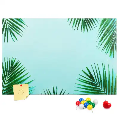 Korková nástěnka Deštný prales s botanickým motivem