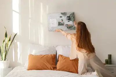 Dekorativní korková nástěnka s motivem rostlin