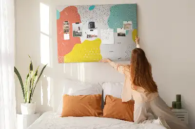 Nástěnka korková POP abstrakce