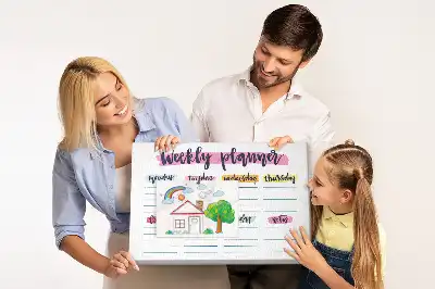 Korková tabule Ručně psaný plánovač