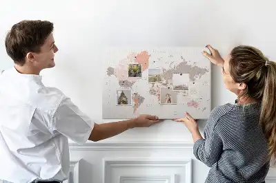 Korková nástěnka Detailní mapa světa