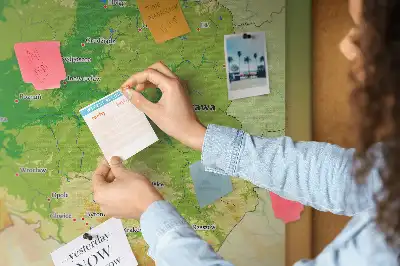 Nástěnka do dětského pokoje Fyzická mapa Polska