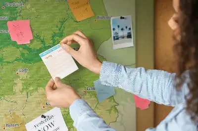 Nástěnka do dětského pokoje Fyzická mapa Polska