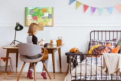 Nástěnka do dětského pokoje Fyzická mapa Polska