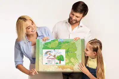 Nástěnka do dětského pokoje Fyzická mapa Polska