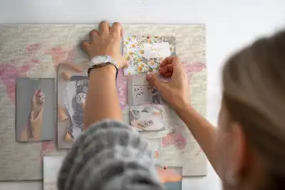Korková tabule Mapa světa s akvarelem