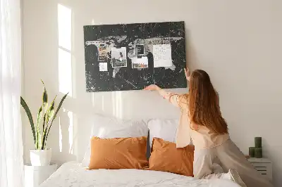 Korková nástěnka Mapa světa dolar