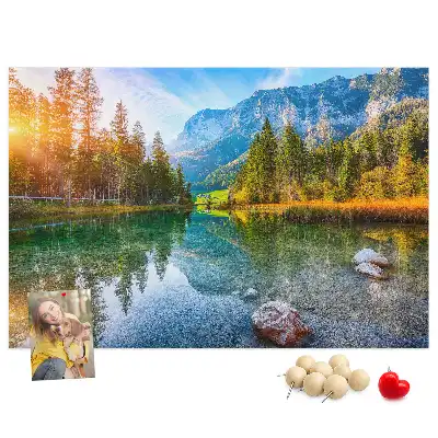 Nástěnka do dětského pokoje Říční horská krajina