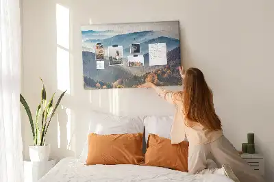 Nástěnka do dětského pokoje s motivem horské krajiny