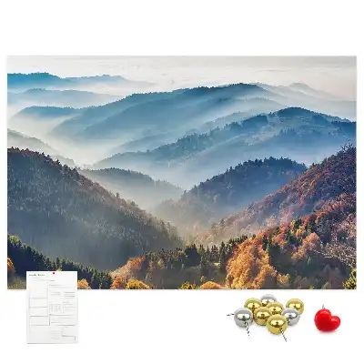 Nástěnka do dětského pokoje s motivem horské krajiny