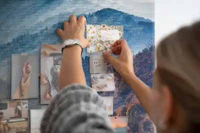 Nástěnka do dětského pokoje s motivem horské krajiny