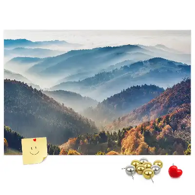 Nástěnka do dětského pokoje s motivem horské krajiny