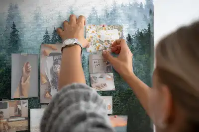 Korková nástěnka Mlhavý jehličnatý prales