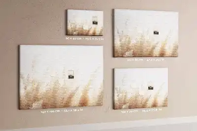 Korková nástěnka s abstraktním motivem obilí