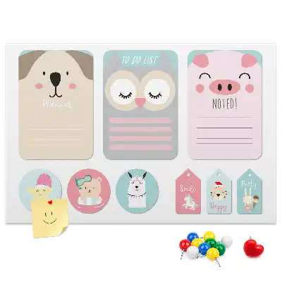 Korková nástěnka Šťastná zvířátka