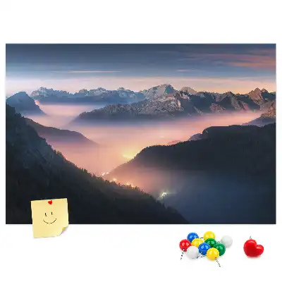 Korková tabule Krajina horských vrcholů