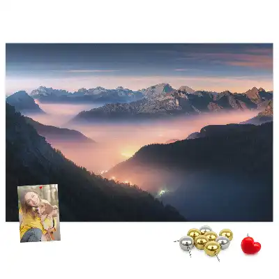 Korková tabule Krajina horských vrcholů