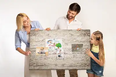Korková nástěnka ve stylu dřevěných panelů