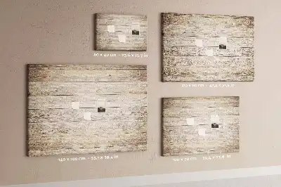 Korková nástěnka ve stylu dřevěných panelů