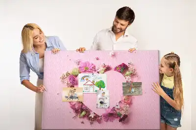 Korková nástěnka Srdce z květin