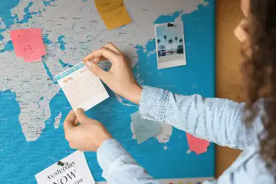 Korková tabule Obrysová mapa zemí