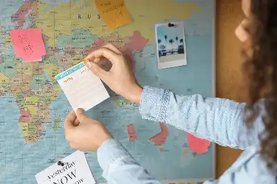 Nástěnka do dětského pokoje Geografická mapa světa