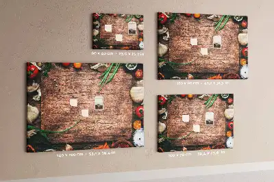 Nástěnka do dětského pokoje ve tvaru kuchyňského prkénka