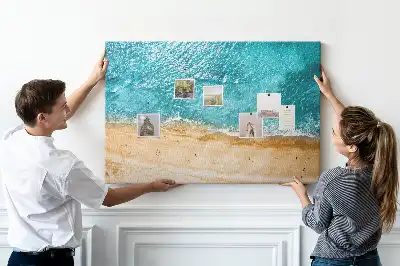Korková tabule Lidé na mořské pláži